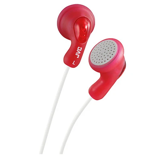 GUMY HA-F14 WIRED EARPHONES, RED & WHITE-JVC