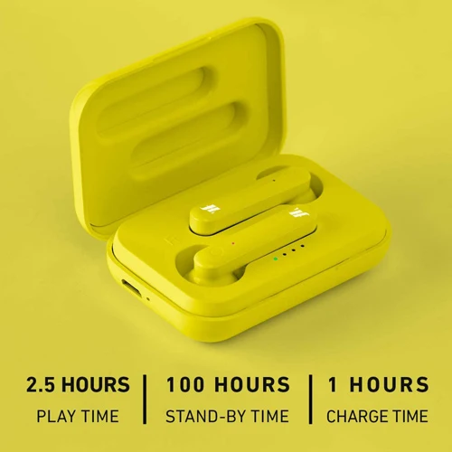 EARBUDS BEAT TWS, YELLOW-MUSIC HERO