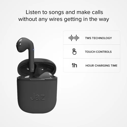 EARBUDS SILK TWS BLACK-JAZ