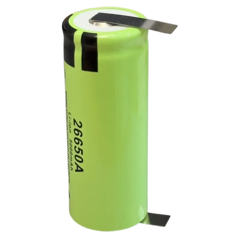 Accu 26650-A Li-Ion 3.6V 5000mAh avec languettes à souder
