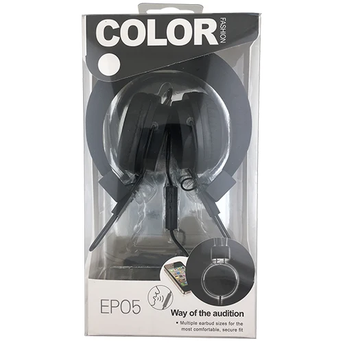 WIRED BASIK FOLDABLE & LIGHTWEIGHT HEADPHONES, BLACK-WAVE