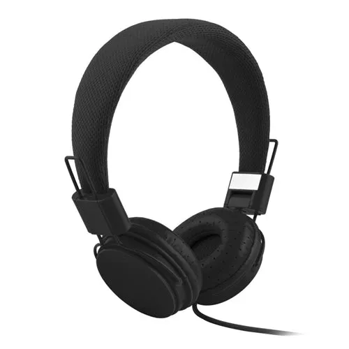 WIRED BASIK FOLDABLE & LIGHTWEIGHT HEADPHONES, BLACK-WAVE
