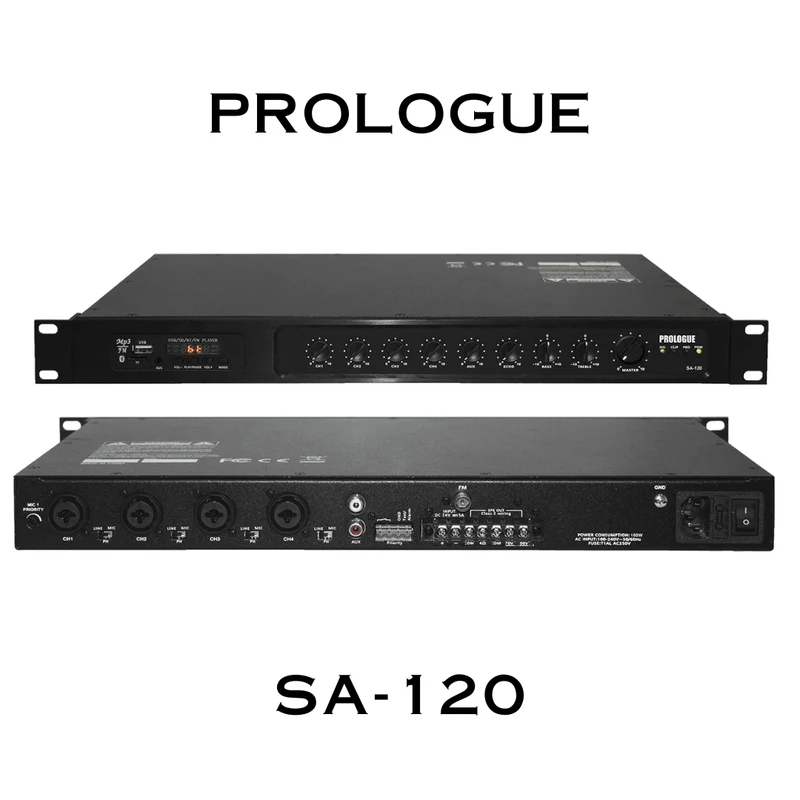 Amplificateur commercial 70 V mono 120W RMS