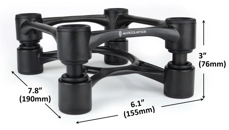 IsoAcoustics Aperta - Supports isolateurs inclinables pour enceintes acoustiques 35lb (paire)