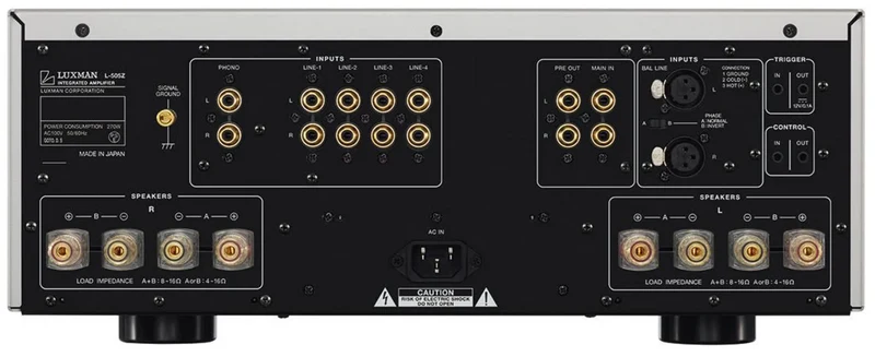 Luxman L-505Z - Amplificateur stéréo intégré 100 W/C A/B (8Ω), entrée phono