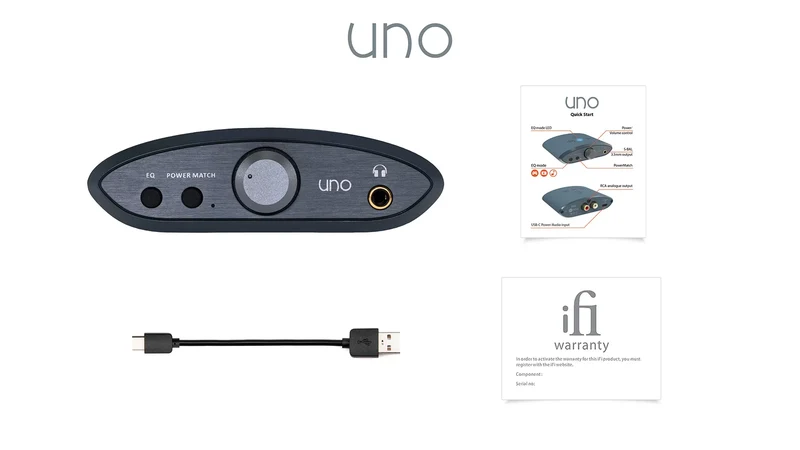 iFi Audio UNO - Amplificateur d'écouteur, DAC intégré, entrée USBC
