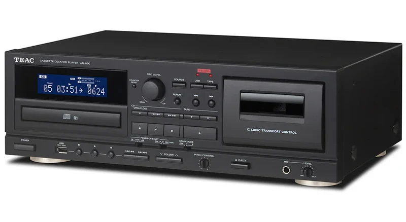 TEAC AD850SEB - Lecteur de cassette et CD combiné