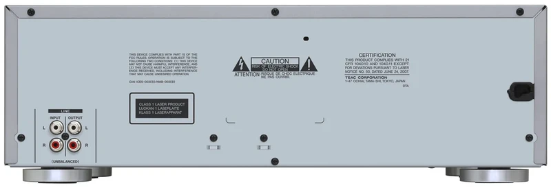 TEAC AD850SEB - Lecteur de cassette et CD combiné