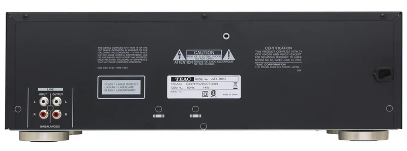 TEAC AD850SEB - Lecteur de cassette et CD combiné