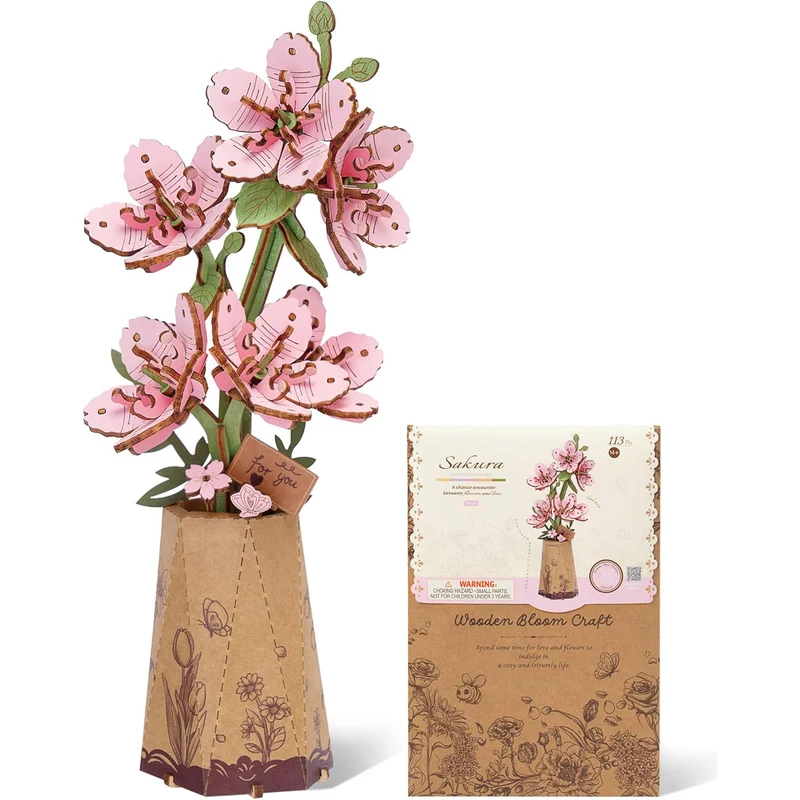 Sakura Flower kit en bois