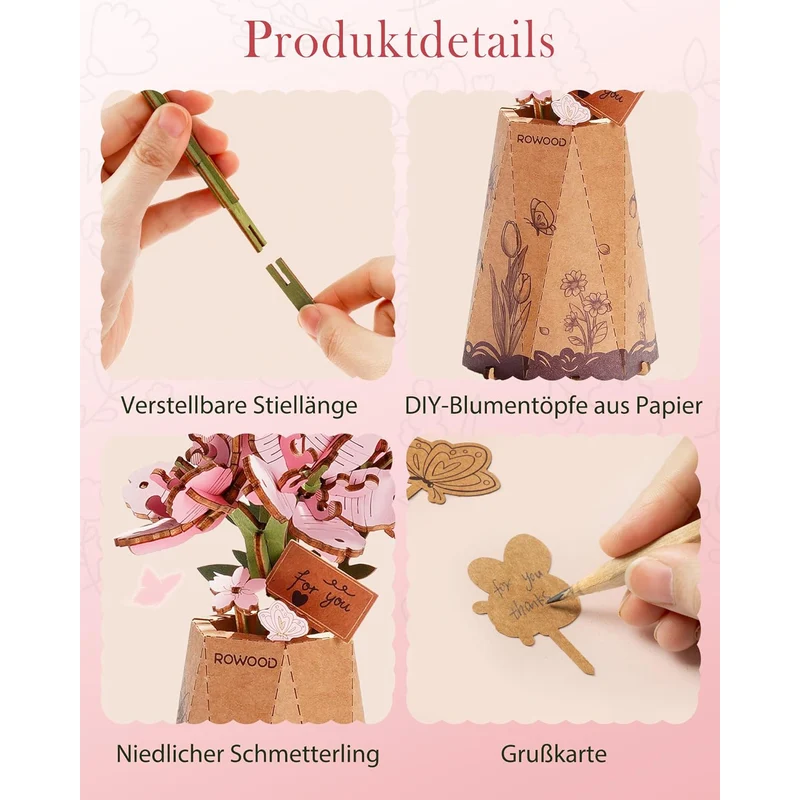 Sakura Flower kit en bois