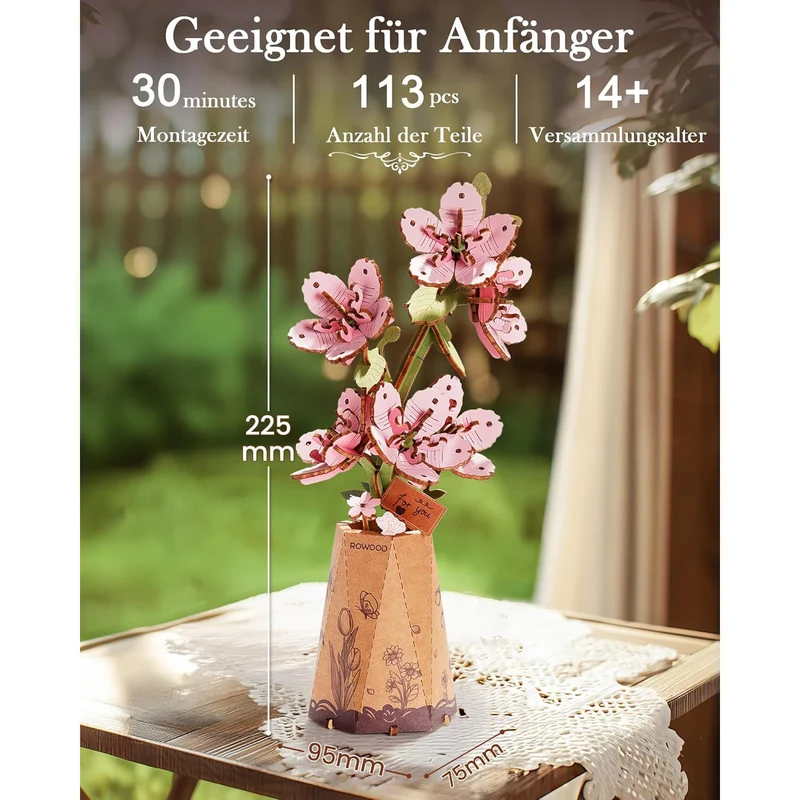 Sakura Flower kit en bois
