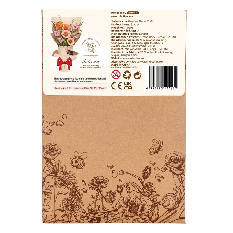 Sakura Flower kit en bois