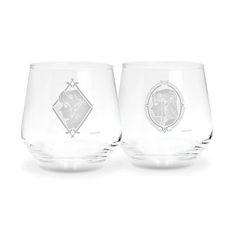 Set de verres The legend of Zelda Link et Zelda 2