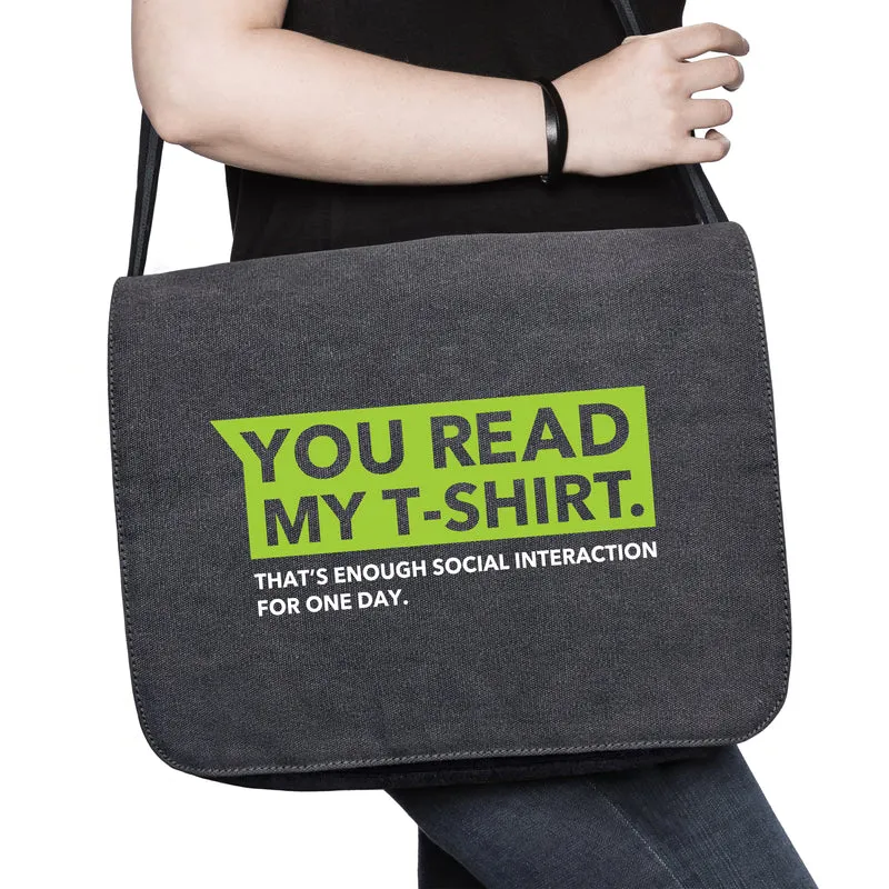 You read my shirt