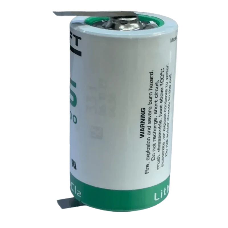 Pile Saft 33600 Lithium 3.6V 13Ah avec languettes