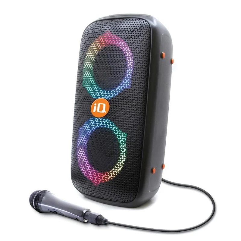 Haut-parleur de fête Bluetooth iQ Wave Party avec microphone filaire