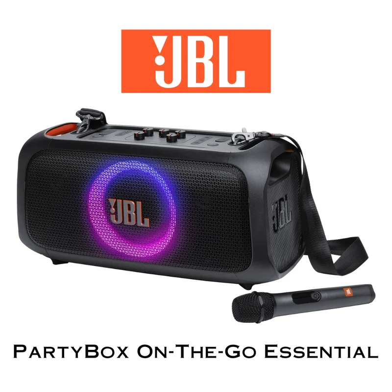 JBL Party On The Go Essential - Enceinte 100W portable, micro sans fil