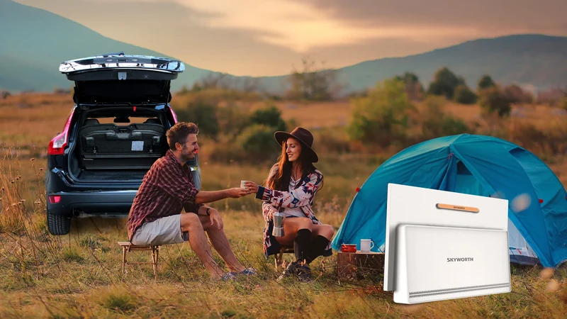 24P100 - Écran LED portable à batterie, 12Volts, 24'' | Google TV