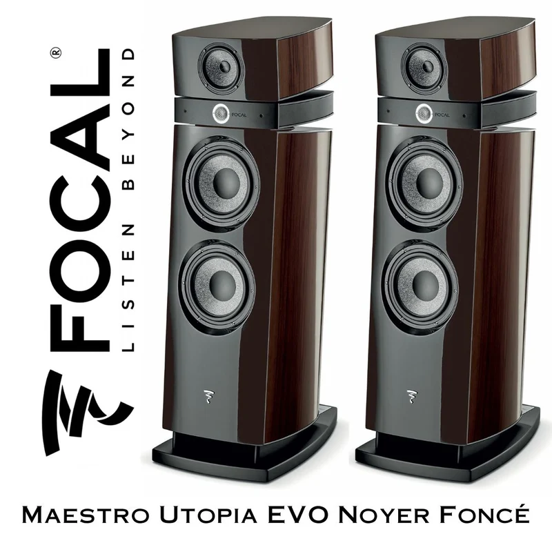 Focal Maestro Utopia Evo - Enceintes très haut de gamme (Noyer Foncé)