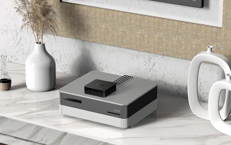 WiiMPROPLUS | Lecteur réseau, préampli numérique, Wi-Fi, Bluetooth (Noir)