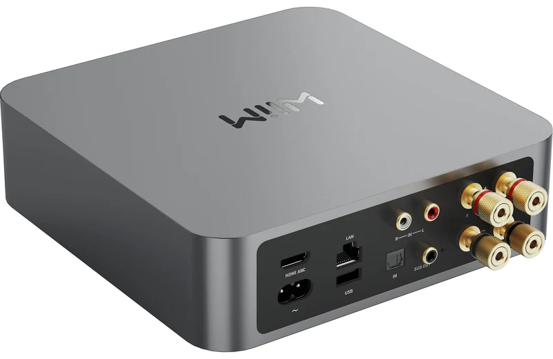 WiiMAMP | Amplificateur stéréo intégré 60W/C de petite taille (Space Grey)