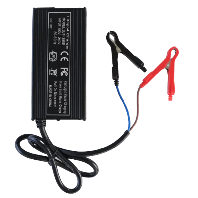 Chargeur de batterie lithium 29.2V 10A avec pinces