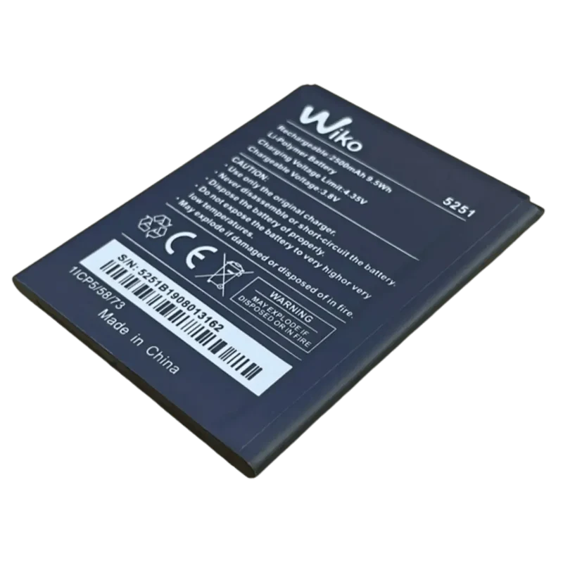 Batterie 5251 d'origine pour téléphone Wiko Pulp 4G, Pulp 3G, Robby, Kenny, Rainbow Jam 4G
