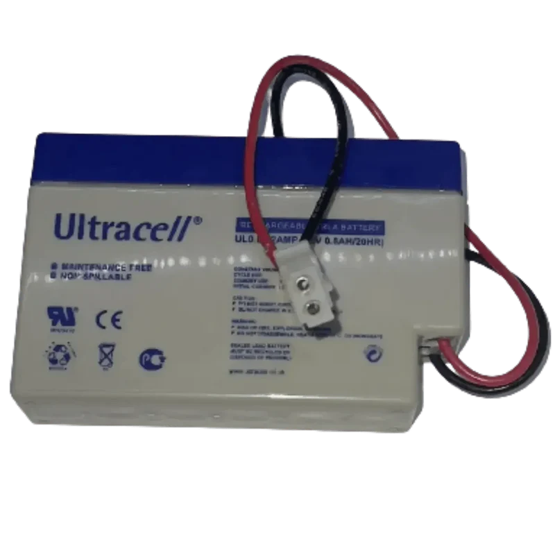 Batterie plomb VRLA 12V 0.8Ah sortie fil avec connecteur AMP 480318