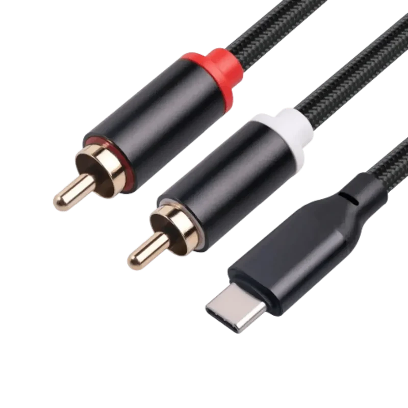Câble audio USB-C vers 2 RCA - 2M