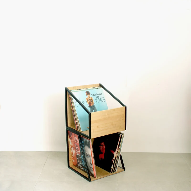 NorStone Vinyl LP Case - Boîte de rangement 80 albums (Vendu à l'unité)