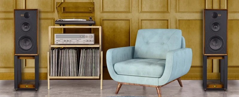 Wharfedale Linton Heritage - Combo Enceintes + Linton Stand (paire)