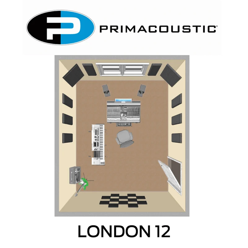Primacoustic London 12 - 12 panneaux Acoustique/Absorbeurs pièce 15m2