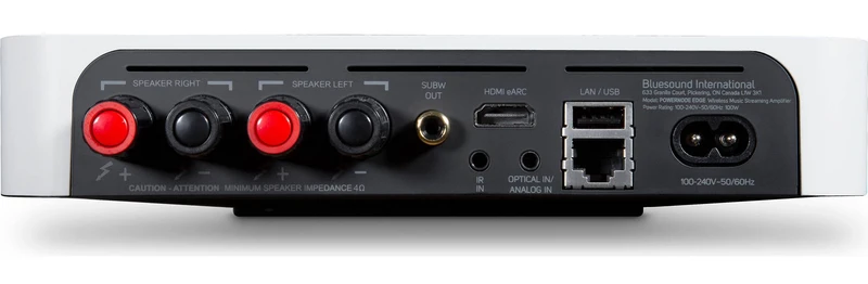 Bluesound POWERNODE Edge - Amplificateur 40W/, Streamer, DAC, Wi-Fi, Bluetooth