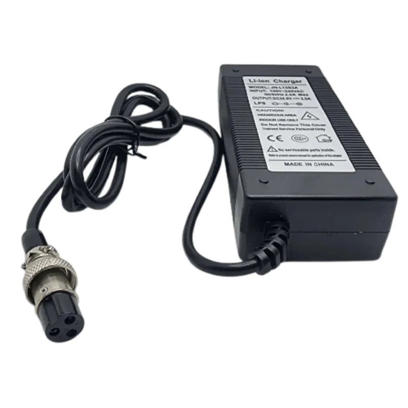 Chargeur 54.6V 4A Li-ion XLR 3 Pins écrou