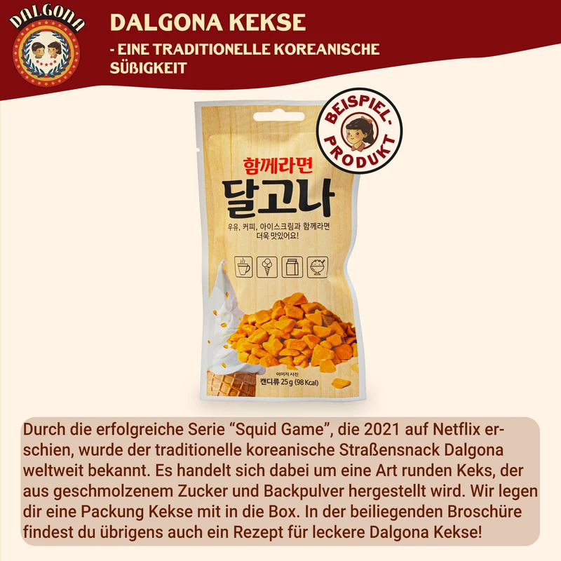 Dalgona : boîte surprise de bonbons coréens