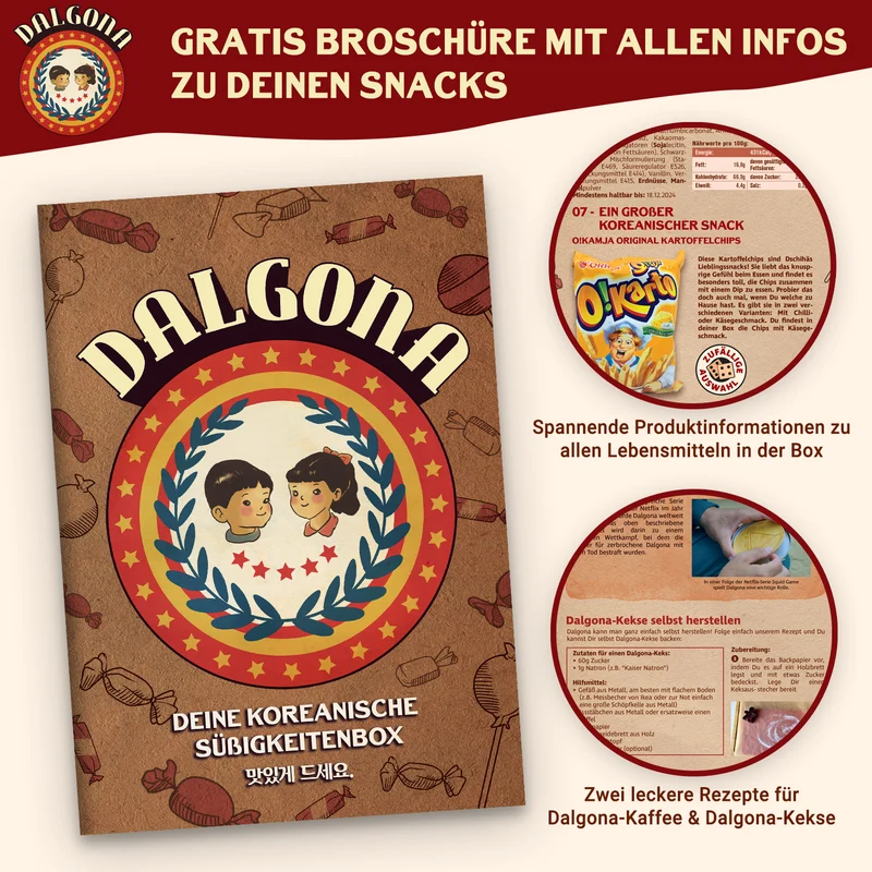Dalgona : boîte surprise de bonbons coréens