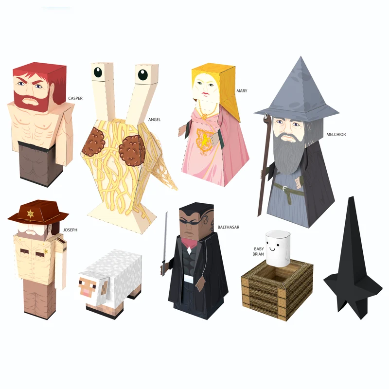 Set de crèche Papercraft