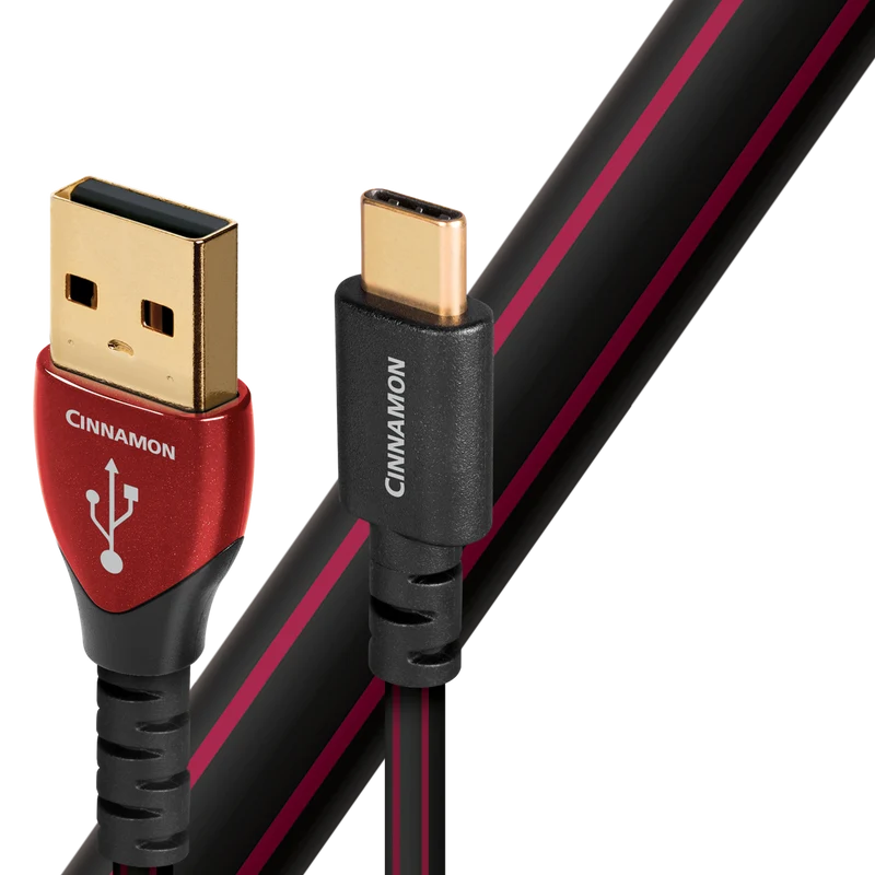 Audioquest Cinnamon - Câble USB C à USB A surface 1.25% solide Argent