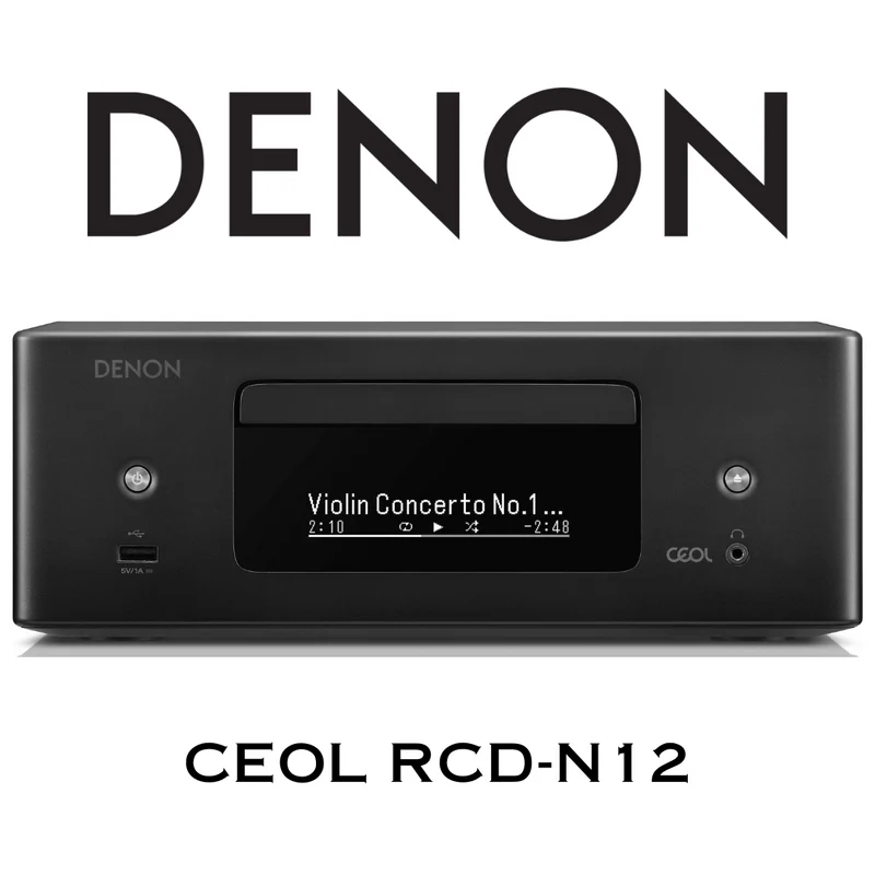 Denon CEOLRCDN12 - Récepteur stéréo 65Watts par canal, lecteur CD, tuner, Bluetooth, HEOS