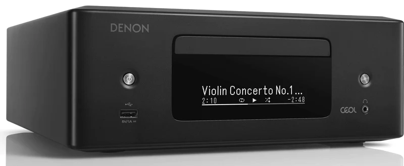 Denon CEOLRCDN12 - Récepteur stéréo 65Watts par canal, lecteur CD, tuner, Bluetooth, HEOS