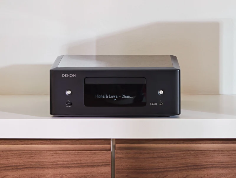 Denon CEOLRCDN12 - Récepteur stéréo 65Watts par canal, lecteur CD, tuner, Bluetooth, HEOS