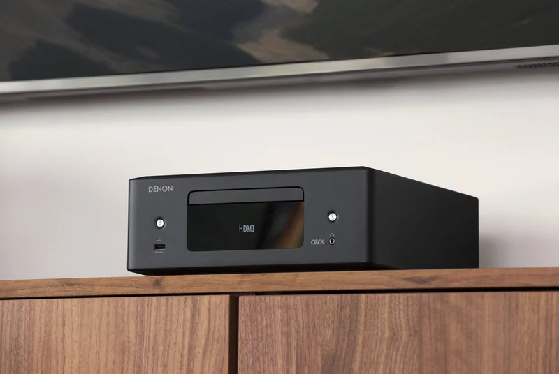 Denon CEOLRCDN12 - Récepteur stéréo 65Watts par canal, lecteur CD, tuner, Bluetooth, HEOS