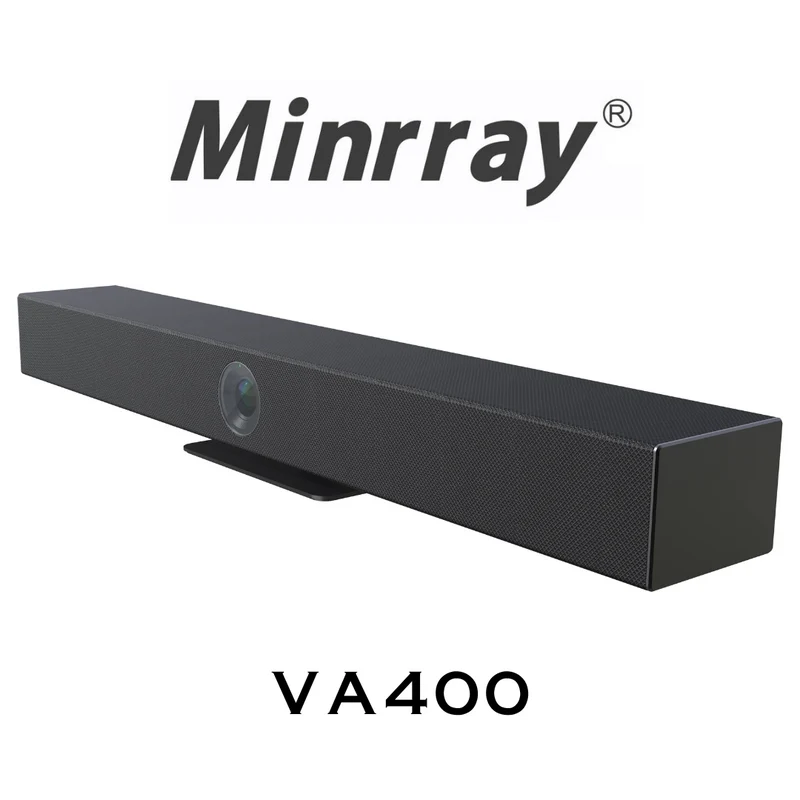 Minrray VA400 - Barre de son vidéo USB 4K UHD tout-en-un avec intelligence articifielle pour vidéoconférence