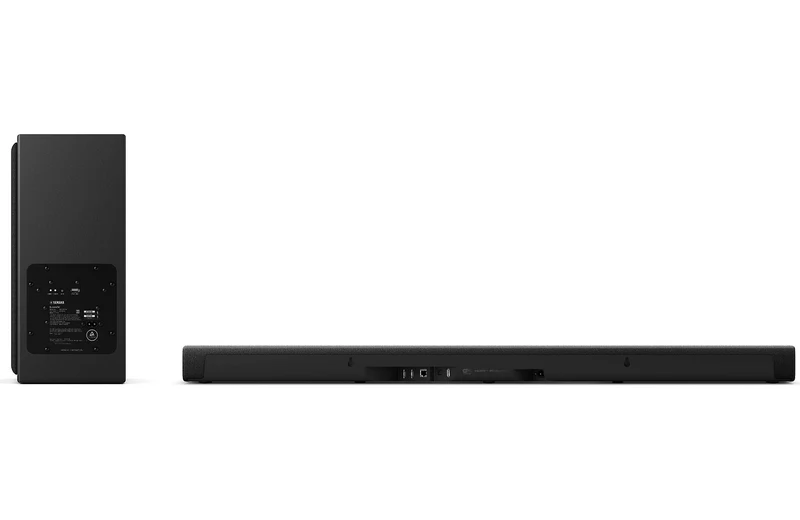 Yamaha SRX50A - Barre de son 280Watts, Dolby Atmos, Sub sans fil, Clear Voice