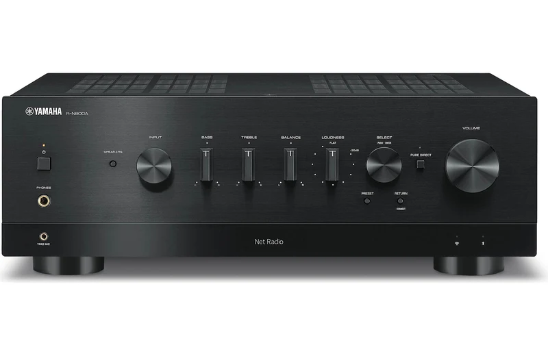 Yamaha RN800A - Récepteur stéréo MusicCast 100Watts par canal, Wi-Fi, Bluetooth®, entrée phono, HP A/B
