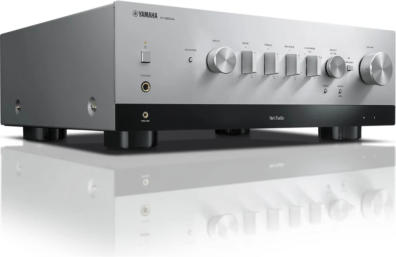 Yamaha RN800A - Récepteur stéréo MusicCast 100Watts par canal, Wi-Fi, Bluetooth®, entrée phono, HP A/B