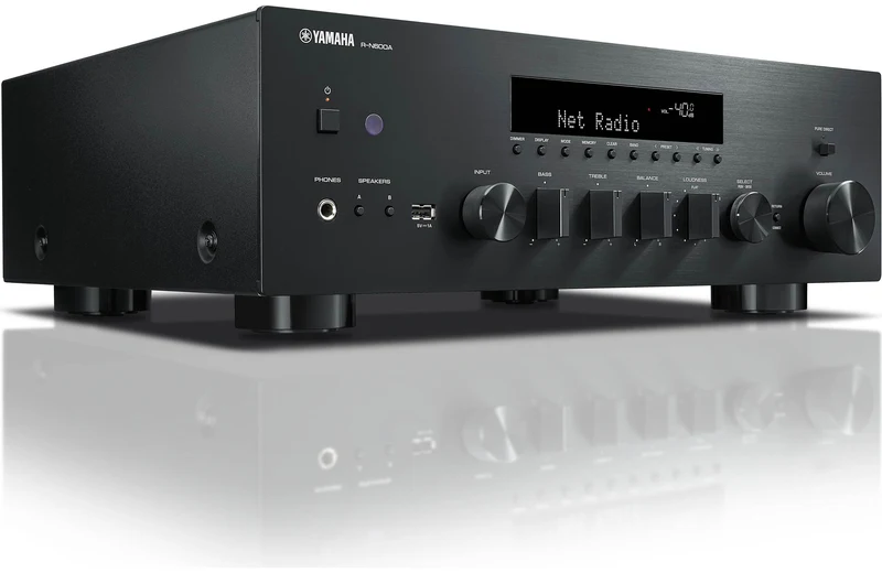 Yamaha RN600A - Récepteur stéréo MusicCast 80W/C, DAC, Wi-Fi, Bluetooth, entrée phono, HP A/B
