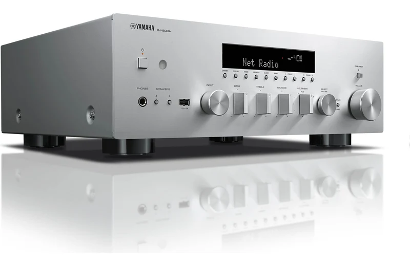 Yamaha RN600A - Récepteur stéréo MusicCast 80W/C, DAC, Wi-Fi, Bluetooth, entrée phono, HP A/B