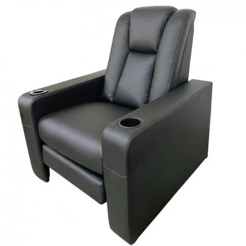 Fauteuil inclinable lisse, cuir résistant et design élégant